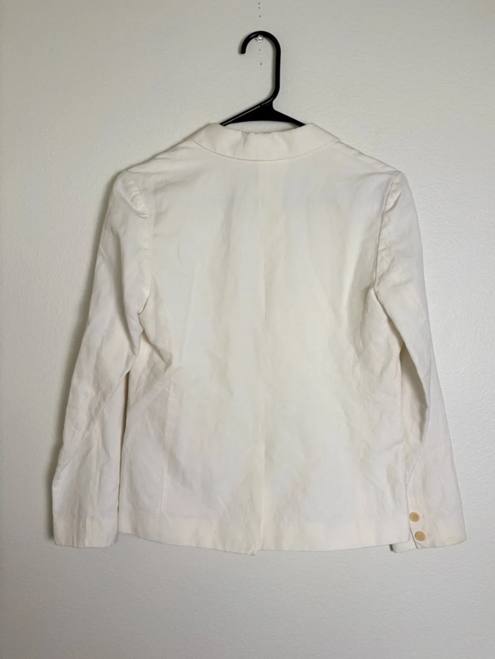 Bonpoint Boys Aristide Linen Blend Suit Jacket In Off White/ Cream Size 14A